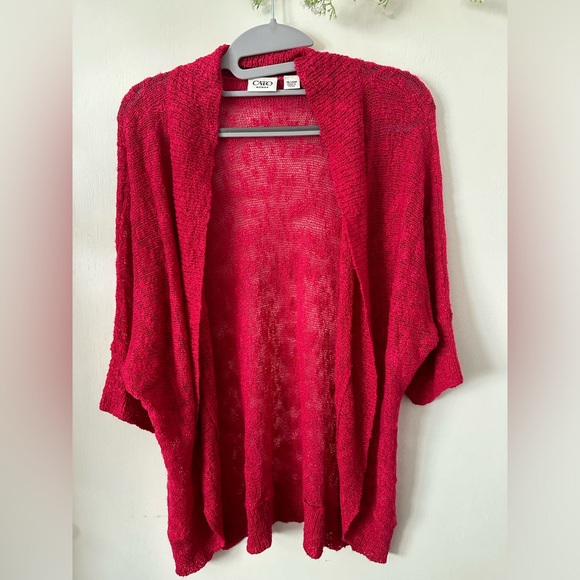 (A33)Cato | Knit Pink Cardigan - Picture 1 of 5